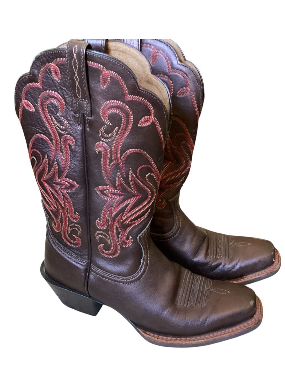 Ariat Brown Leather 15833 Women's Western Cowboy Boots Size 6.5
